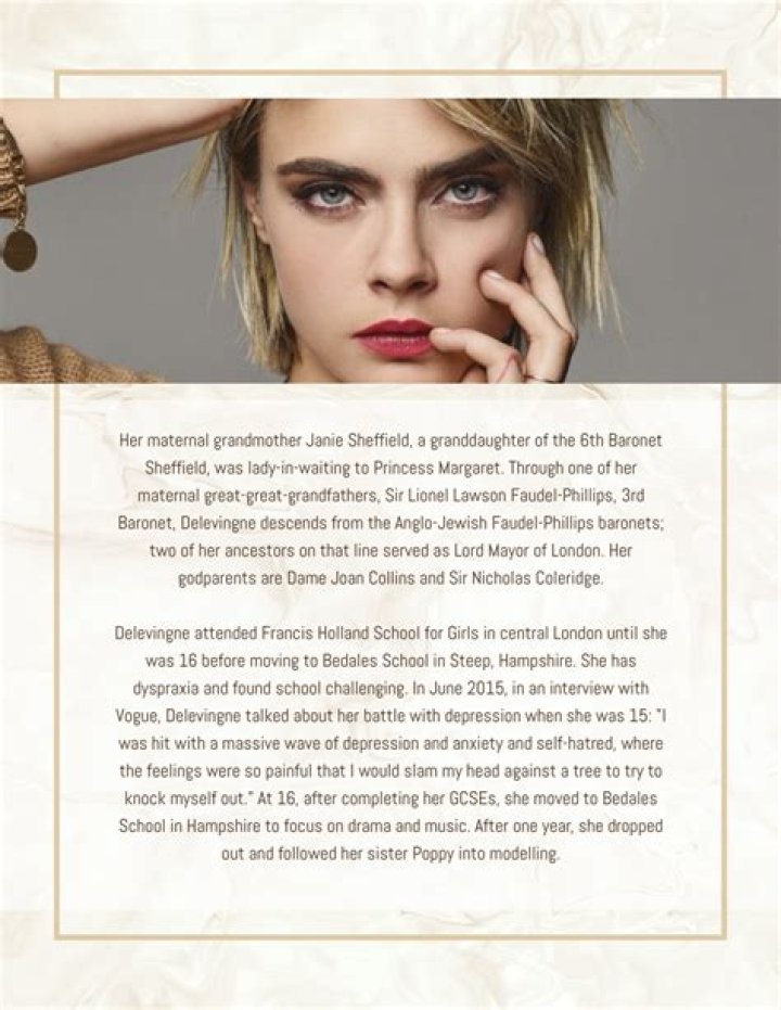 Cara Delevingne Biography - Facts, Childhood, Family Life & Achievements