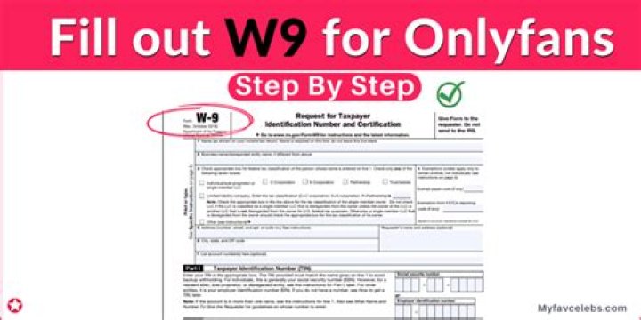 How to fill out W9 for Onlyfans?- Step-by-Step Guide