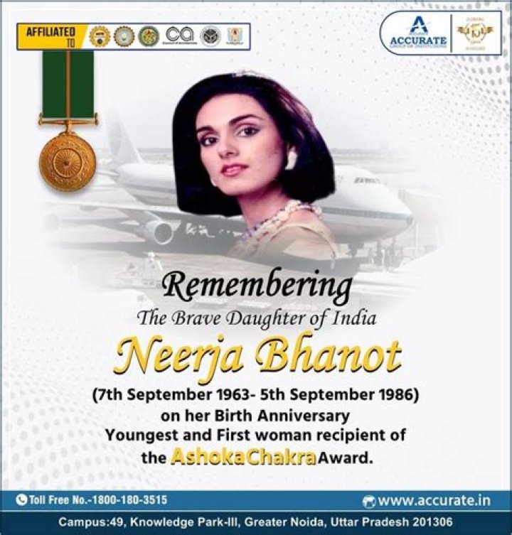 Neerja Bhanot Biography - Childhood, Life Achievements & Timeline