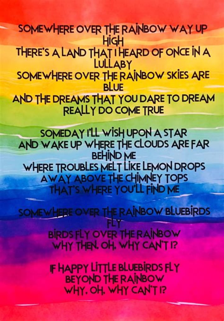 What is the meaning of Somewhere Over the Rainbow? – Celebrity